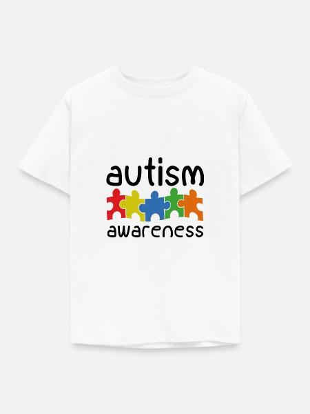 Bewusstsein für Autismus - Kinder T-Shirt - Weiß