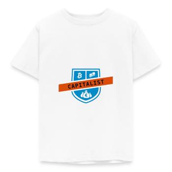 Capitalist - Kids' T-Shirt - white - Front - AI Model Kid Male (0cm)
