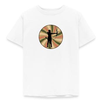 Bogenschießen Bogen - Kinder T-Shirt - Weiß - Vorne - AI Model Kid Male (0cm)