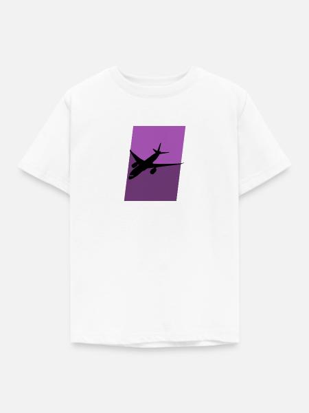Aerospace Flugzeug Luftfahrt - Kinder T-Shirt - Weiß