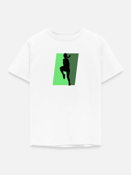 Aerobics Acrobatics Übung - Kinder T-Shirt - Weiß