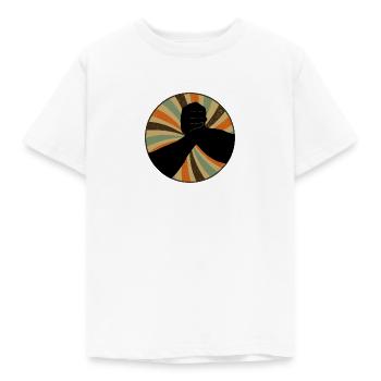Starker Mann Armdrücken - Kinder T-Shirt - Weiß - Vorne - AI Model Kid Male (0cm)