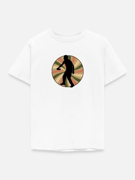 Frisbee Discgolf Discgolf - Kinder T-Shirt - Weiß