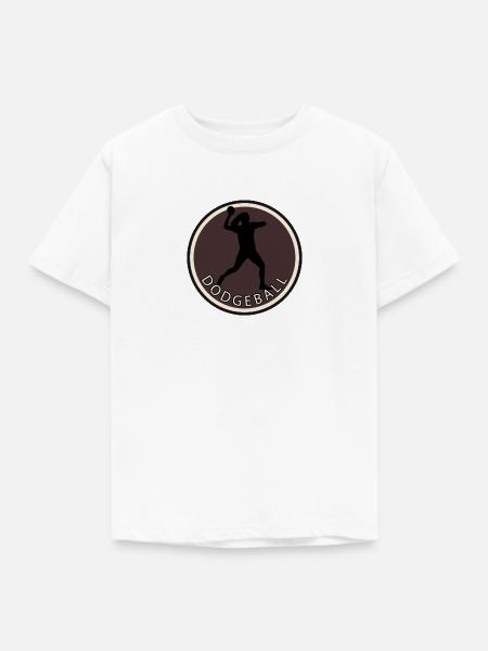 Dodgeballspieler Mannschaft - Kinder T-Shirt - Weiß