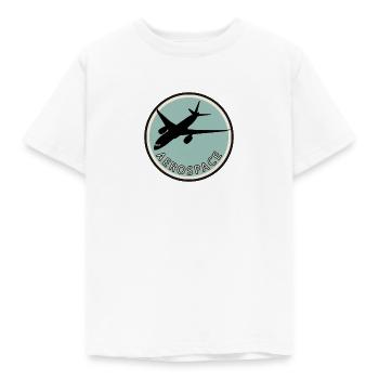 Flieger Luftfahrt Aerospace - Kinder T-Shirt - Weiß - Vorne - AI Model Kid Male (0cm)