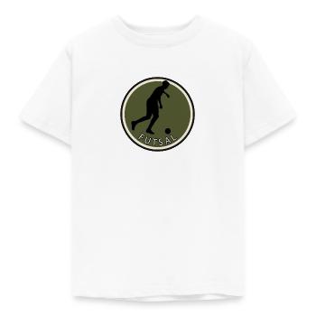 Joueur de futsal pour sports de balle - T-shirt Enfant - blanc - Devant - AI Model Kid Male (0cm)