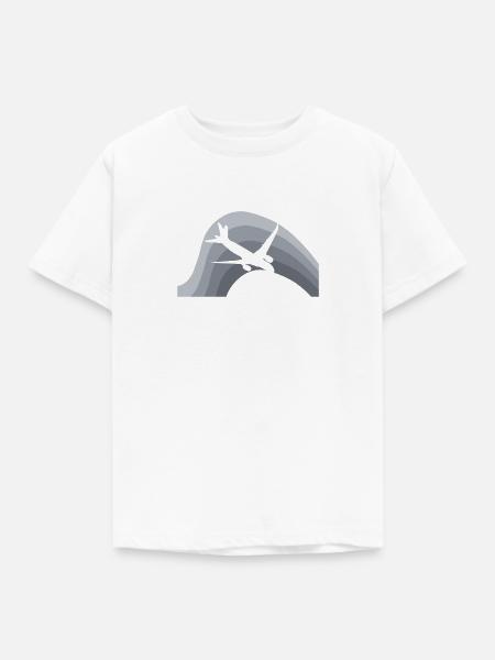 Luftfahrt Flieger - Kinder T-Shirt - Weiß