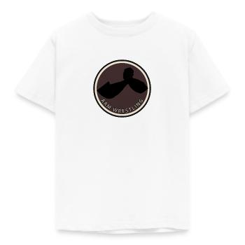 Starker Mann Arm Wrestling - Kinder T-Shirt - Weiß - Vorne - AI Model Kid Male (0cm)