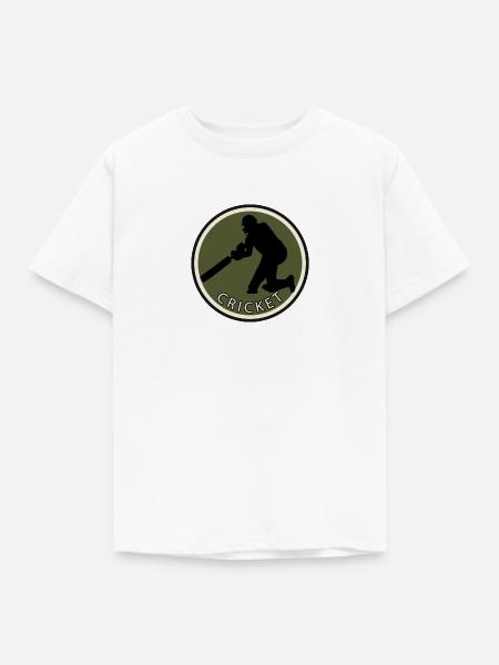 Cricketspieler Cricketmannschaft - Kinder T-Shirt - Weiß
