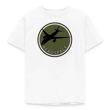 Pilote d’aviateur aérospatial - T-shirt Enfant - blanc - Devant - AI Model Kid Male (0cm)