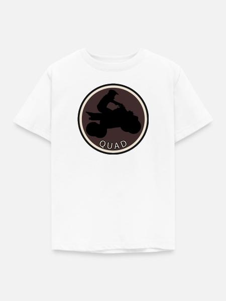 Quad Stuntman - Kinder T-Shirt - Weiß