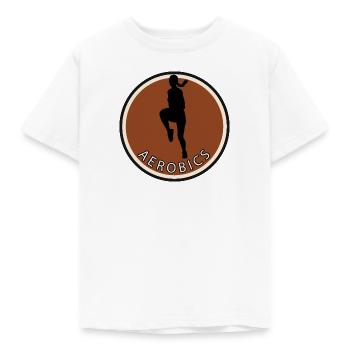 Exercice cardio Aérobic - T-shirt Enfant - blanc - Devant - AI Model Kid Male (0cm)