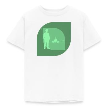 Fotografie Objektiv Fotoshooting - Kinder T-Shirt - Weiß - Vorne - AI Model Kid Male (0cm)