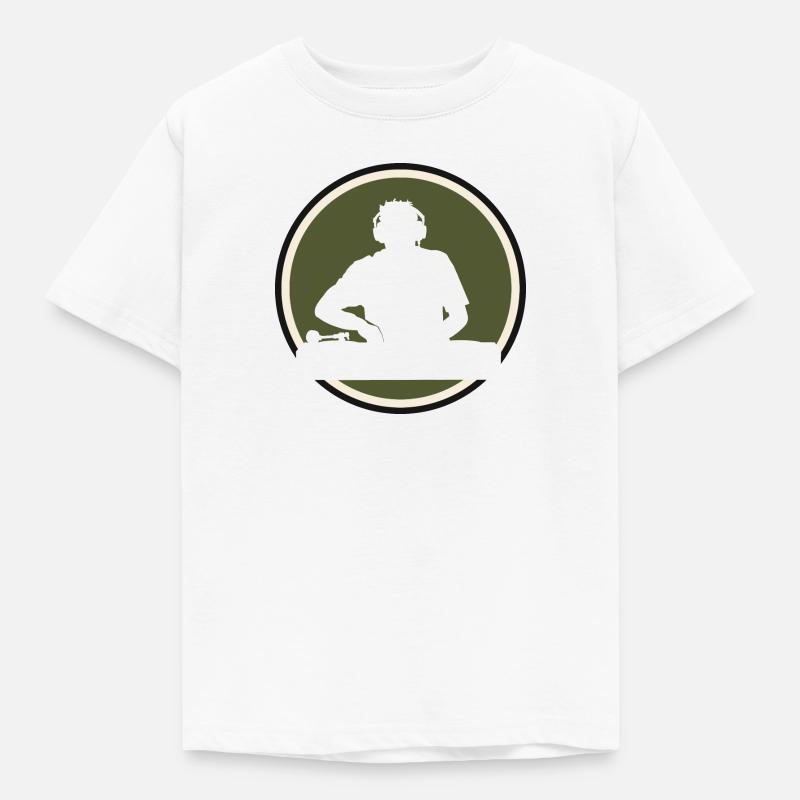 DJ Electro - Kinder T-Shirt - Weiß