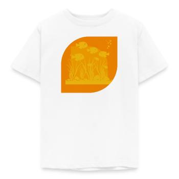 Aquarium Eau Tête de Poisson - T-shirt Enfant - blanc - Devant - AI Model Kid Male (0cm)