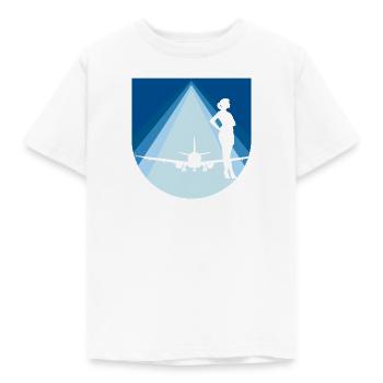 Stewardess Flugzeug Airline - Kinder T-Shirt - Weiß - Vorne - AI Model Kid Male (0cm)