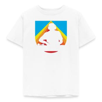 DJ Shuffle Techno - Kinder T-Shirt - Weiß - Vorne - AI Model Kid Male (0cm)