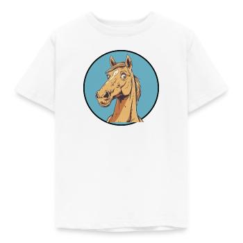 Chevaux Cavalier Cheval - T-shirt Enfant - blanc - Devant - AI Model Kid Male (0cm)