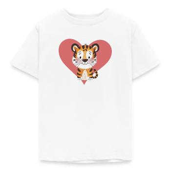 Tiger Wolf Wild Cat - Kinder T-Shirt - Weiß - Vorne - AI Model Kid Male (0cm)