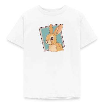 Bunny Hoppy Bunny Easter Bunny - Kids' T-Shirt - white - Front - AI Model Kid Male (0cm)