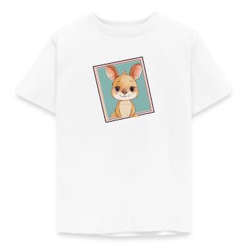 Kangaroo Beuteltier - Kinder T-Shirt - Weiß - Vorne - AI Model Kid Male (0cm)