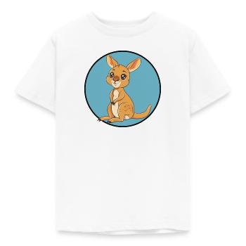 Kaenguru Sydney Aussie - Kinder T-Shirt - Weiß - Vorne - AI Model Kid Male (0cm)