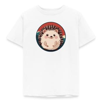 Igel Spitz - Kinder T-Shirt - Weiß - Vorne - AI Model Kid Male (0cm)