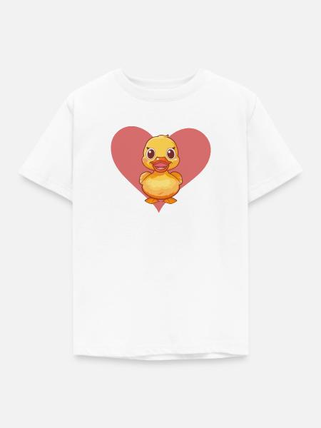 Entchen Schnabel Quak - Kinder T-Shirt - Weiß