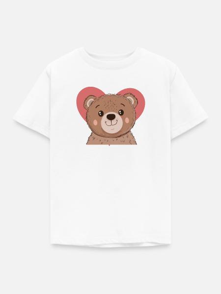 Baer Waldbewohner - Kinder T-Shirt - Weiß