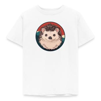 Hedgehog Spine Pointed - Kids' T-Shirt - white - Front - AI Model Kid Male (0cm)