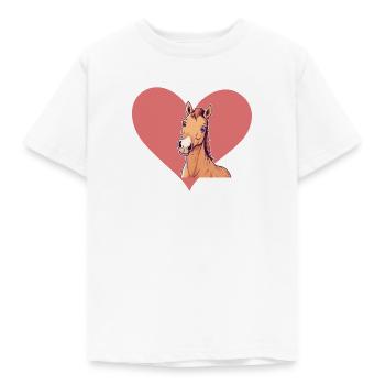 Pferde Hufe - Kinder T-Shirt - Weiß - Vorne - AI Model Kid Male (0cm)