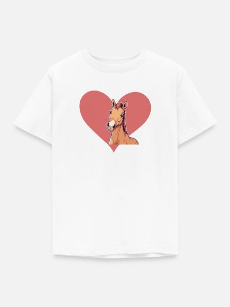 Pferde Hufe - Kinder T-Shirt - Weiß