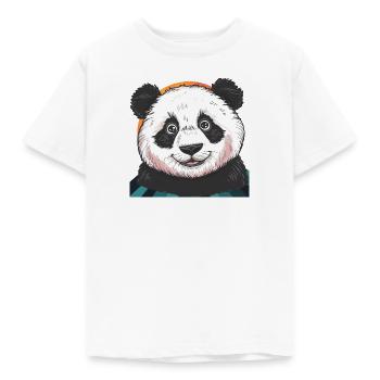 Panda Panda Ours en peluche Ours en peluche - T-shirt Enfant - blanc - Devant - AI Model Kid Male (0cm)