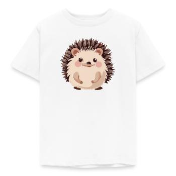 Hedgehog Spitz - Kids' T-Shirt - white - Front - AI Model Kid Male (0cm)