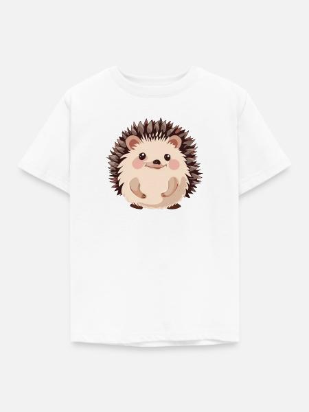 Igel Spitz - Kinder T-Shirt - Weiß
