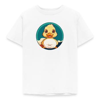 Entchen Quak - Kinder T-Shirt - Weiß - Vorne - AI Model Kid Male (0cm)