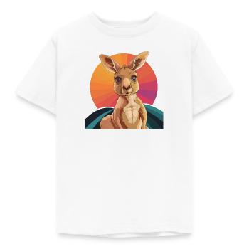 Kangaroo Sydney Melbourne - Kinder T-Shirt - Weiß - Vorne - AI Model Kid Male (0cm)