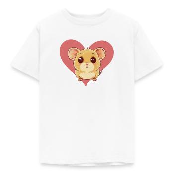 Muis Knaagdier Muis - Kinderen T-shirt - wit - Voor - AI Model Kid Male (0cm)