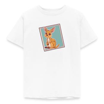 Kaenguru Kangaroo - Kinder T-Shirt - Weiß - Vorne - AI Model Kid Male (0cm)