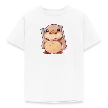 Ente Schnabel Entchen - Kinder T-Shirt - Weiß - Vorne - AI Model Kid Male (0cm)