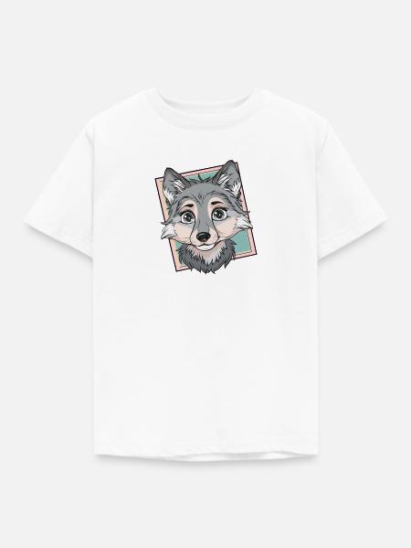 Wolf Husky Wolfpack - Kinder T-Shirt - Weiß
