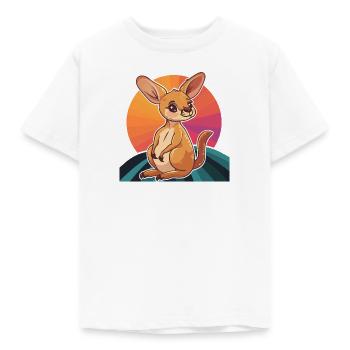 Kangaroo Beuteltier Sydney - Kinder T-Shirt - Weiß - Vorne - AI Model Kid Male (0cm)
