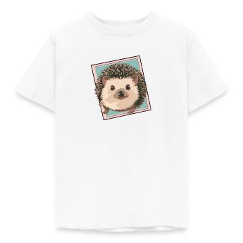 Hedgehog Porcupine Prickly - Kids' T-Shirt - white - Front - AI Model Kid Male (0cm)