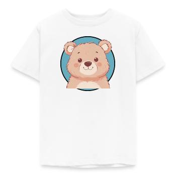 Baer Waldtier Braunbär - Kinder T-Shirt - Weiß - Vorne - AI Model Kid Male (0cm)