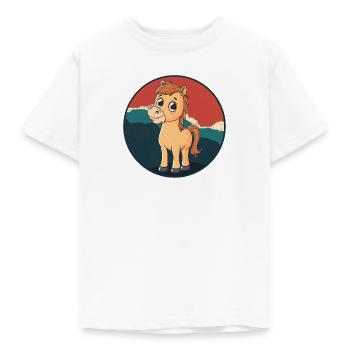 Pferd Pferdemist Hufe - Kinder T-Shirt - Weiß - Vorne - AI Model Kid Male (0cm)