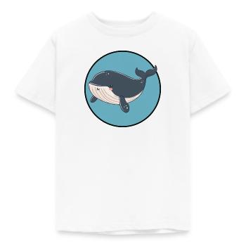 Meeresleben Wal Unter Wasser - Kinder T-Shirt - Weiß - Vorne - AI Model Kid Male (0cm)