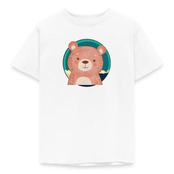 Baer Teddybär - Kinder T-Shirt - Weiß - Vorne - AI Model Kid Male (0cm)