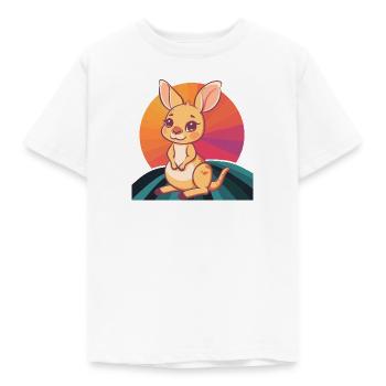 Kangaroo Melbourne Kaenguru - Kinder T-Shirt - Weiß - Vorne - AI Model Kid Male (0cm)