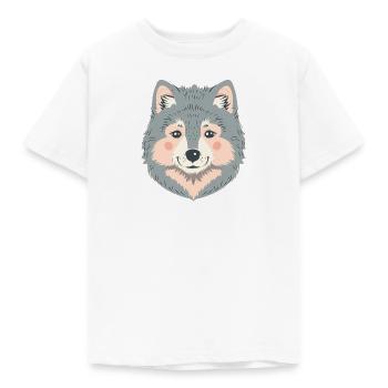 Loup loup - T-shirt Enfant - blanc - Devant - AI Model Kid Male (0cm)