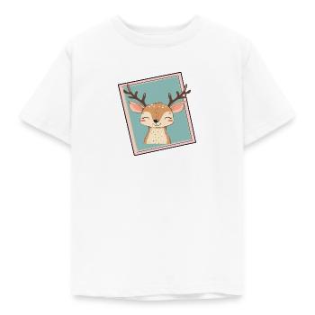 Deer Deer Hunting Roe Deer - Kids' T-Shirt - white - Front - AI Model Kid Male (0cm)